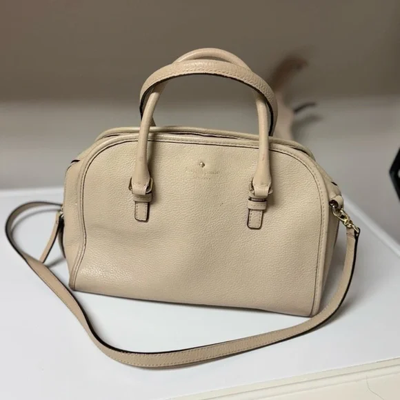 Kate Spade New York Bayley Satchel – Beige / Rose Cloud – Detachable Strap - Picture 7 of 9